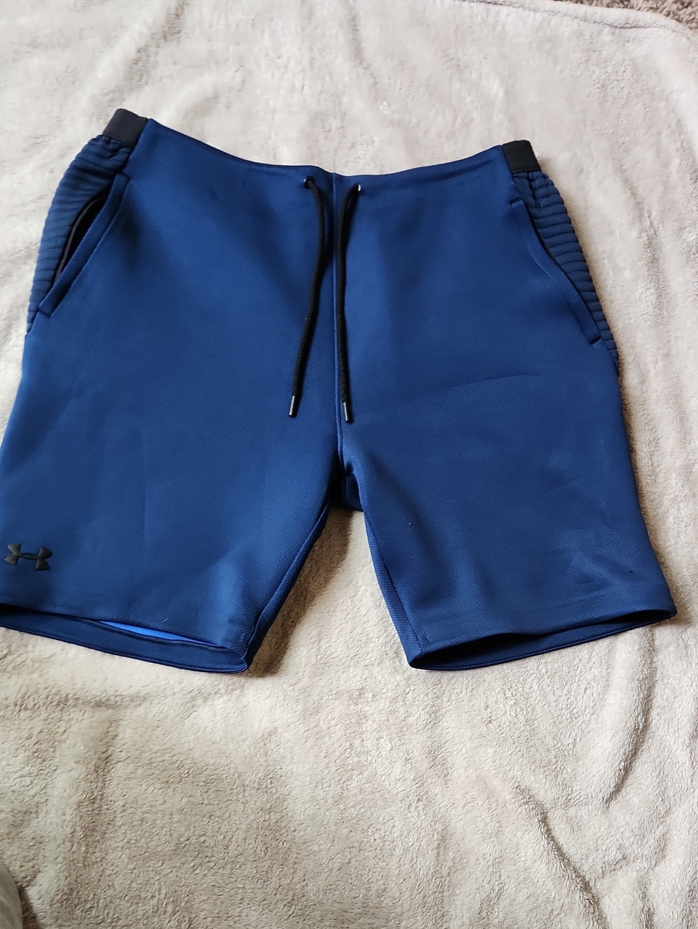 Under Armour Men's Royal Blue Athletic Shorts with Drawstring